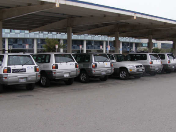 RAV4-EV in Santa Monica.  Toyota was taking these back and crushing them, stopped by the DontCrush campaign.